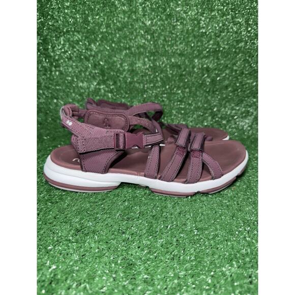 Ryka Womens Sport Sandals Size 8 M Purple Adjustable Straps Strappy Slides - Picture 1 of 8